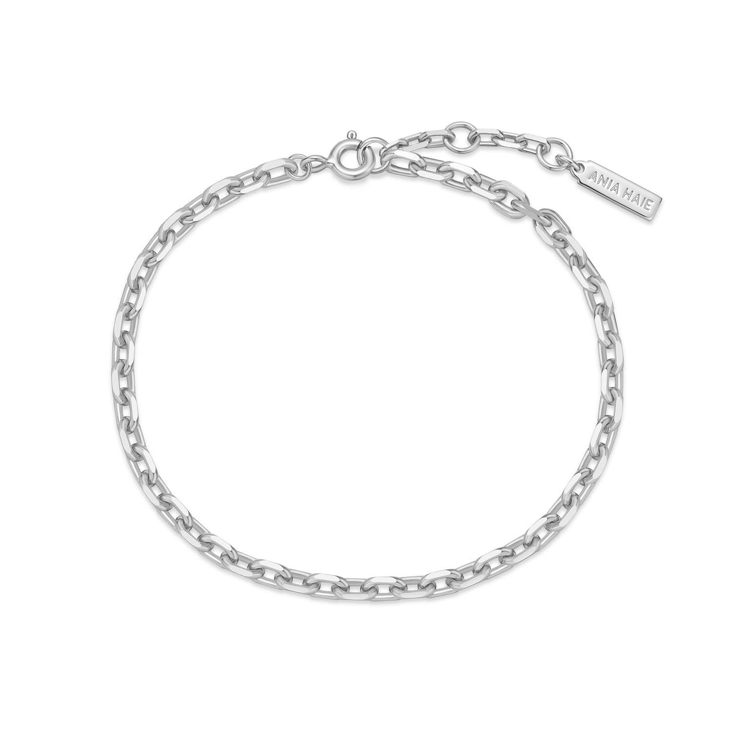  Voque Maven - Schakelarmbanden - Zilver / Gerodineerd - 18,5cm